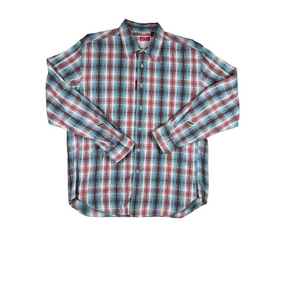 Robert Graham Long Sleeve Button Up Sz XXL Plaid Freshly Laundered Shirt - Picture 1 of 9